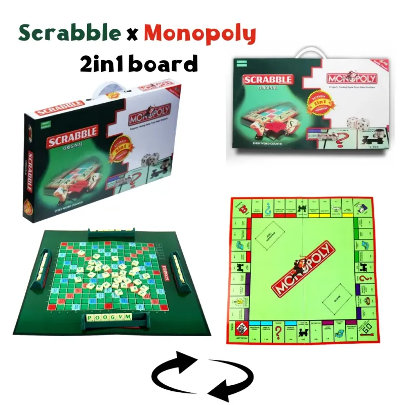 Board 2in1 Scrabble + Monopoly Classique